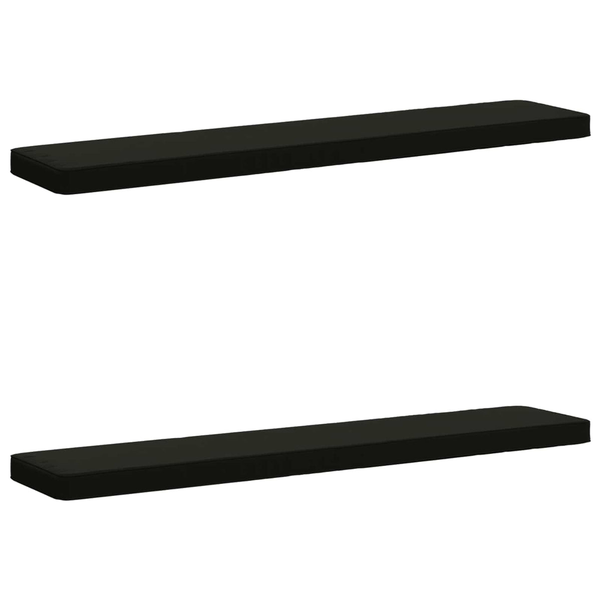2-Piece Bench Cushions VUGHT 2 pcs 100% Polyester Black