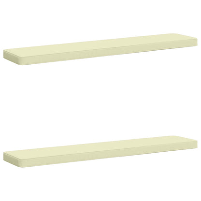 2-Piece Bench Cushions VUGHT 2 pcs 100% Polyester Cream