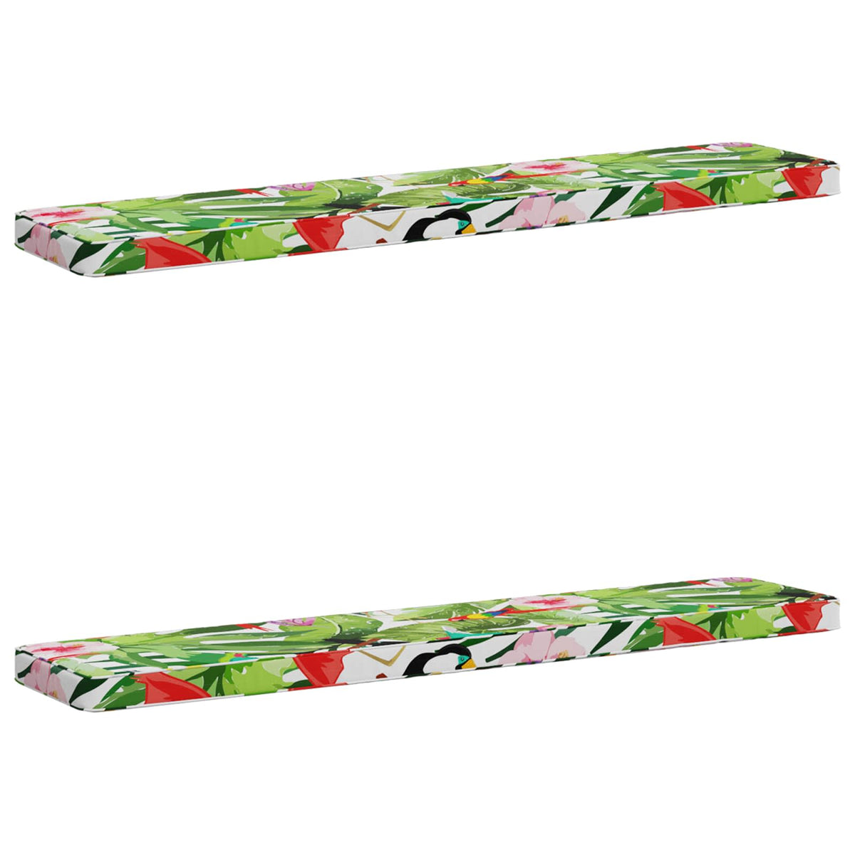 2-Piece Bench Cushions VUGHT 2 pcs 100% Polyester Multicolour
