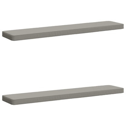 2-Piece Bench Cushions VUGHT 2 pcs 100% Polyester Grey