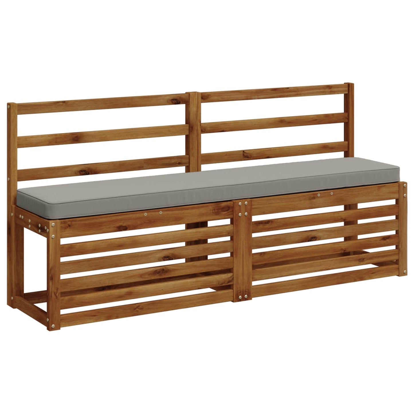 2-Piece Bench Cushions VUGHT 2 pcs 100% Polyester Grey