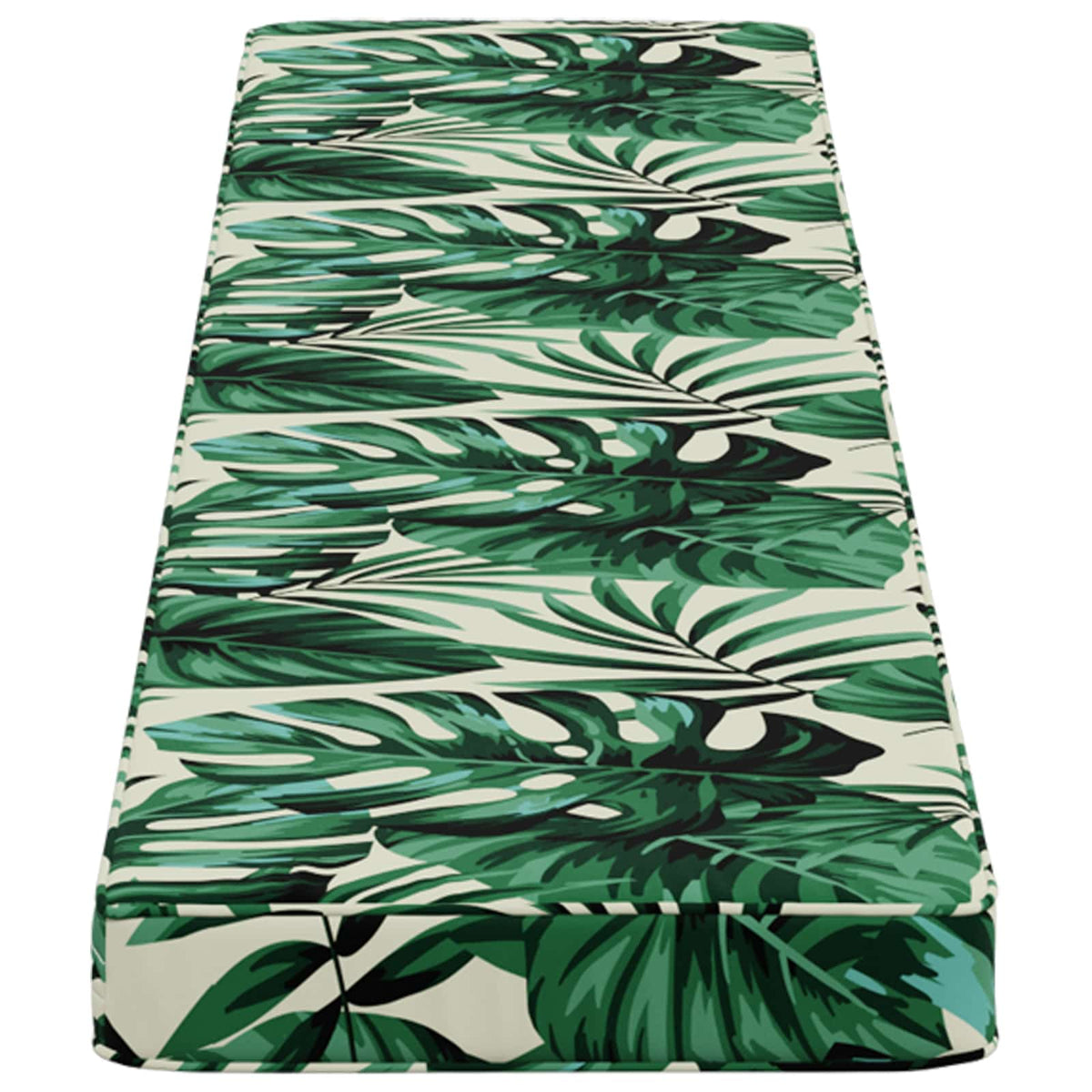 1-Piece Bench Cushion VUGHT 100% Polyester Leaf Pattern