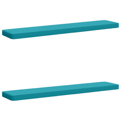 2-Piece Bench Cushions VUGHT 2 pcs 100% Polyester Turquoise