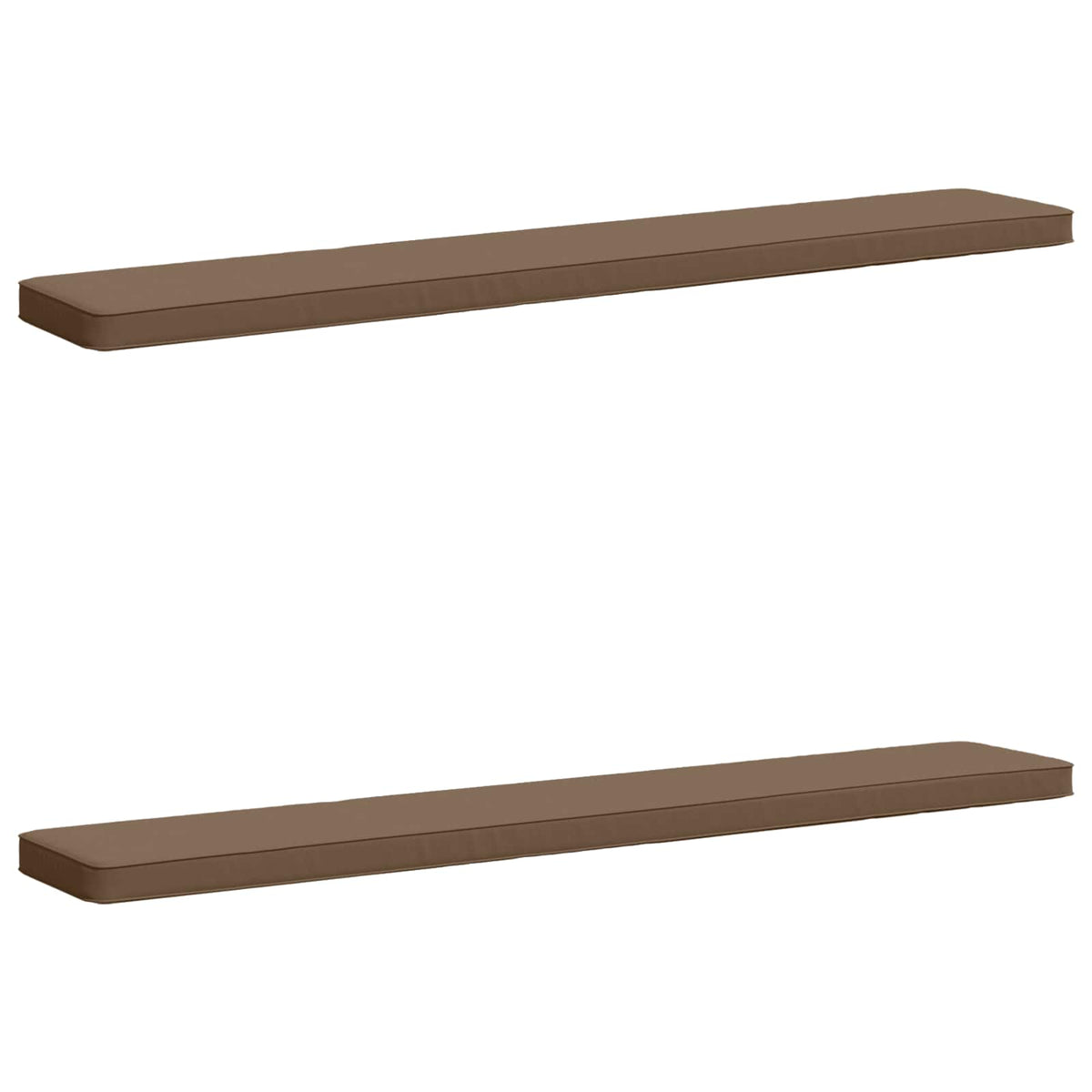 2-Piece Bench Cushions VUGHT 2 pcs 100% Polyester Taupe