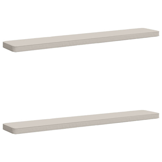 2-Piece Bench Cushions VUGHT 2 pcs 100% Polyester White