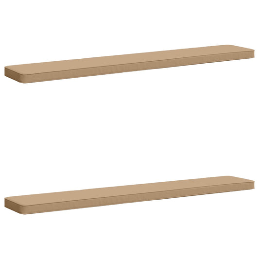 2-Piece Bench Cushions VUGHT 2 pcs 100% Polyester Sand