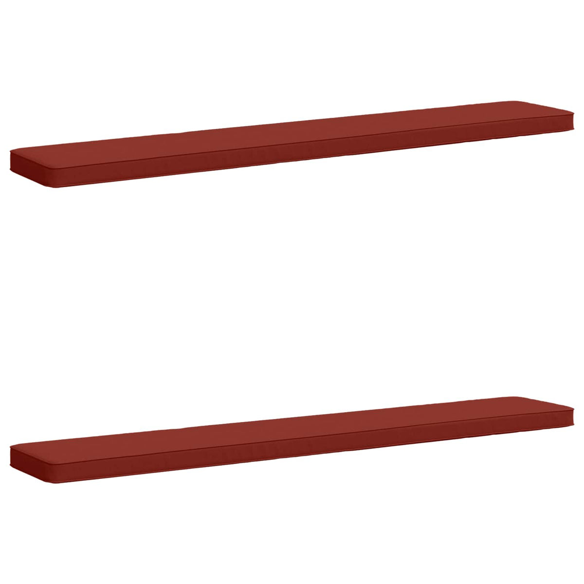 2-Piece Bench Cushions VUGHT 2 pcs 100% Polyester Red