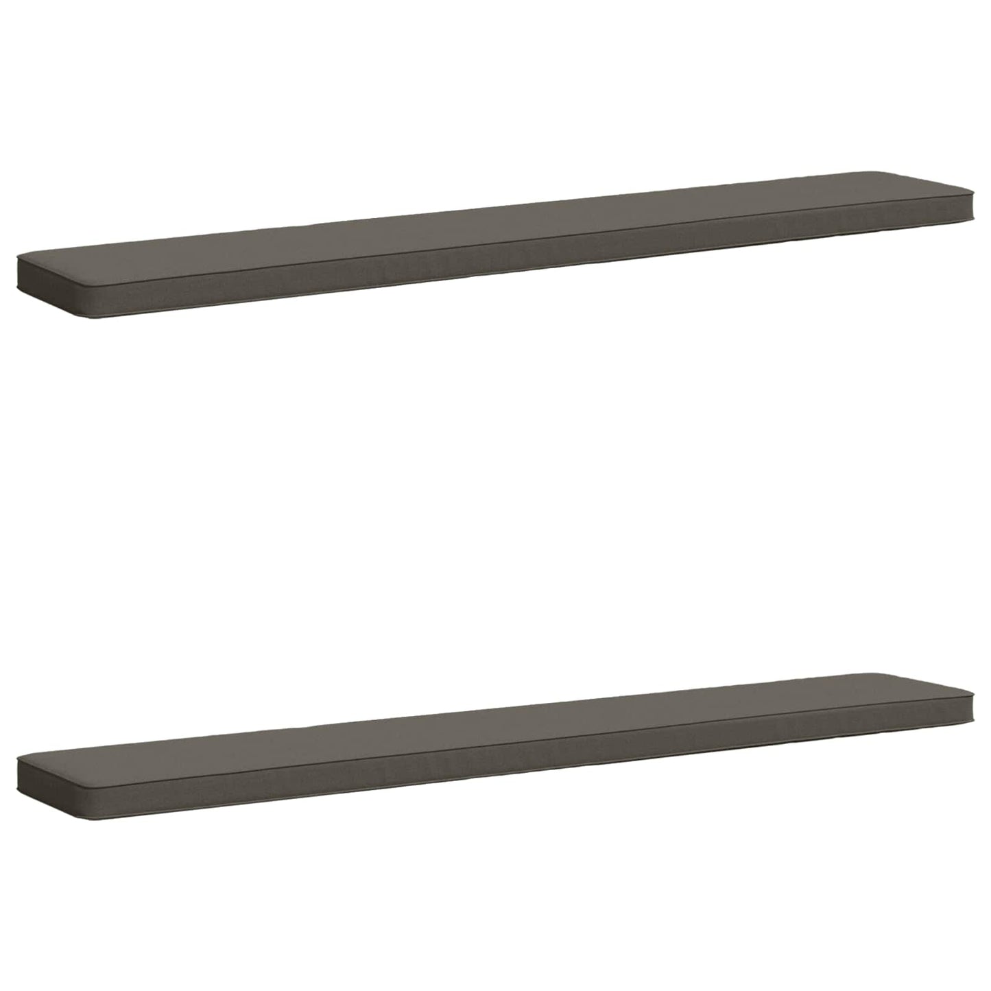2-Piece Bench Cushions VUGHT 2 pcs 100% Polyester Grey