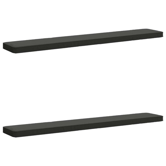 2-Piece Bench Cushions VUGHT 2 pcs 100% Polyester Anthracite