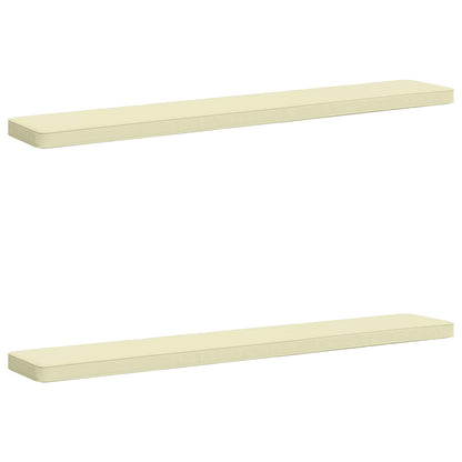 2-Piece Bench Cushions VUGHT 2 pcs 100% Polyester Cream