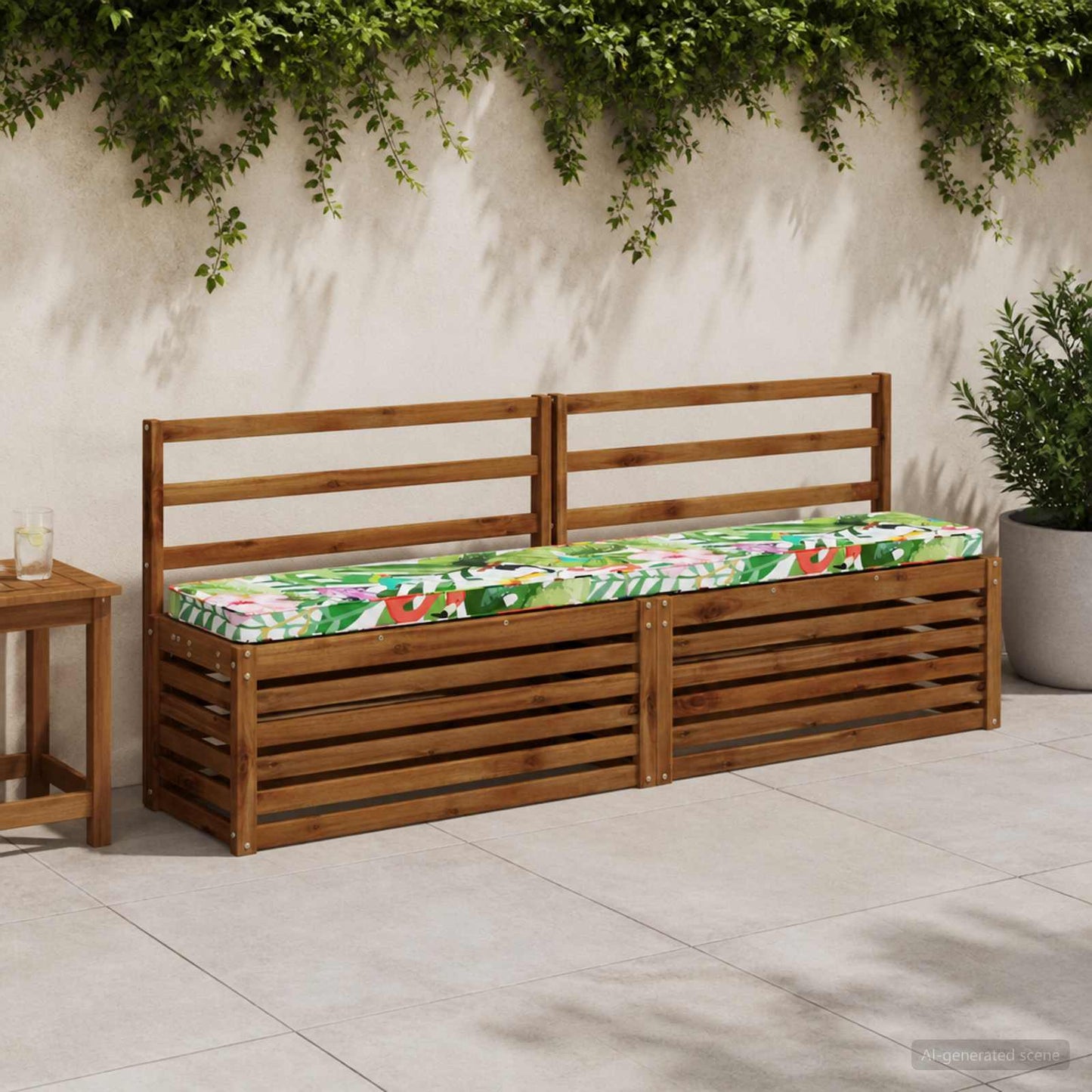 2-Piece Bench Cushions VUGHT 2 pcs 100% Polyester Multicolour