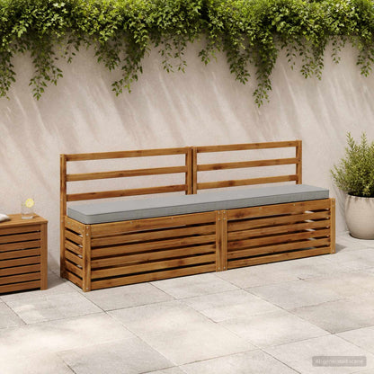 2-Piece Bench Cushions VUGHT 2 pcs 100% Polyester Grey