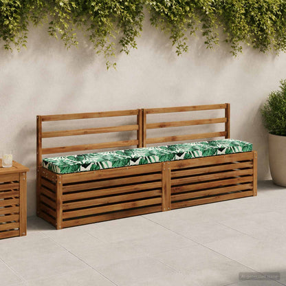 2-Piece Bench Cushions VUGHT 2 pcs 100% Polyester Leaf Pattern