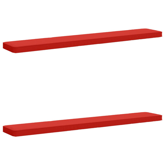 2-Piece Bench Cushions VUGHT 2 pcs 100% Polyester Red