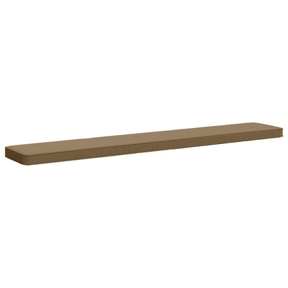 2-Piece Bench Cushions VUGHT 2 pcs 100% Polyester Taupe
