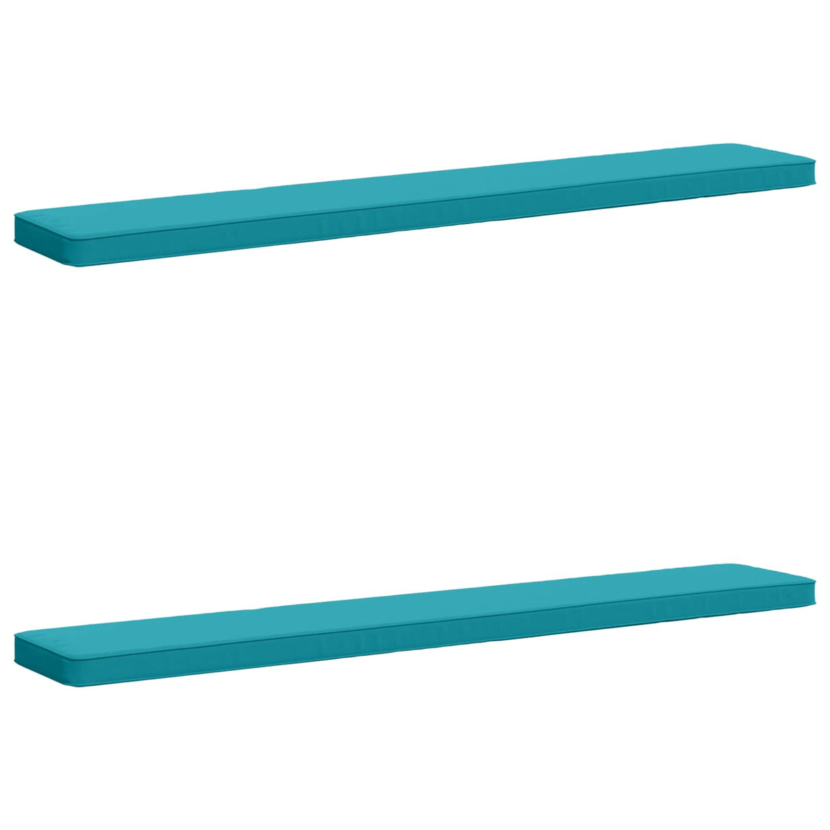 2-Piece Bench Cushions VUGHT 2 pcs 100% Polyester Turquoise
