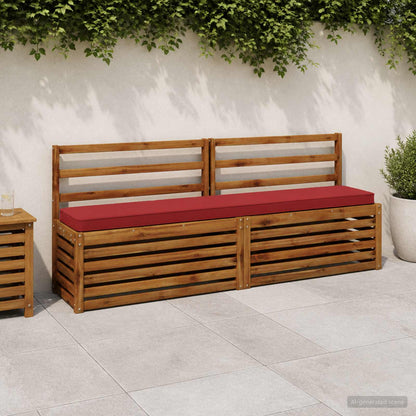 2-Piece Bench Cushions VUGHT 2 pcs 100% Polyester Wine Red