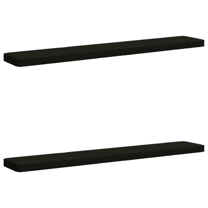 2-Piece Bench Cushions VUGHT 2 pcs 100% Polyester Black
