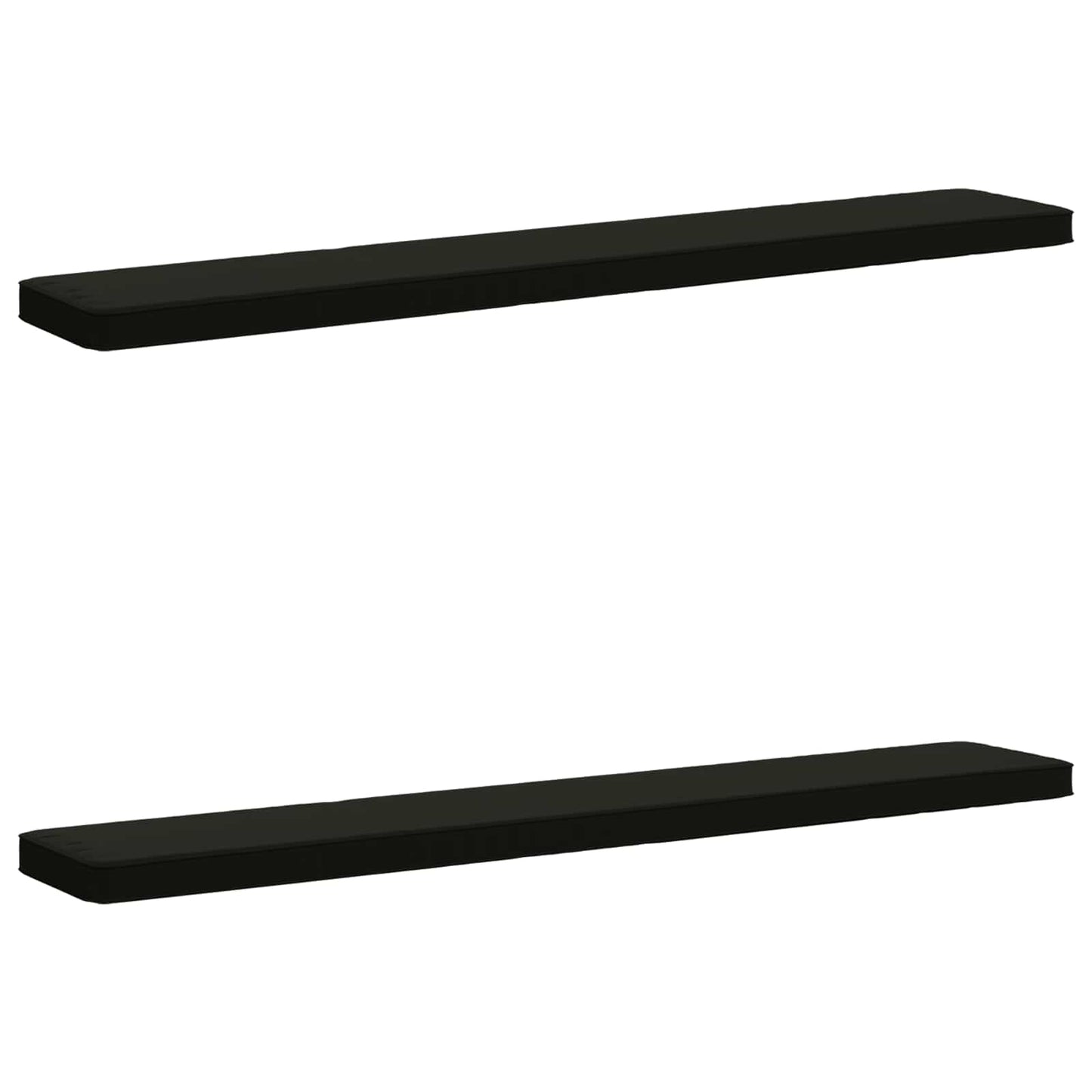 2-Piece Bench Cushions VUGHT 2 pcs 100% Polyester Black