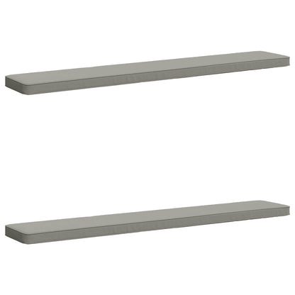 2-Piece Bench Cushions VUGHT 2 pcs 100% Polyester Grey
