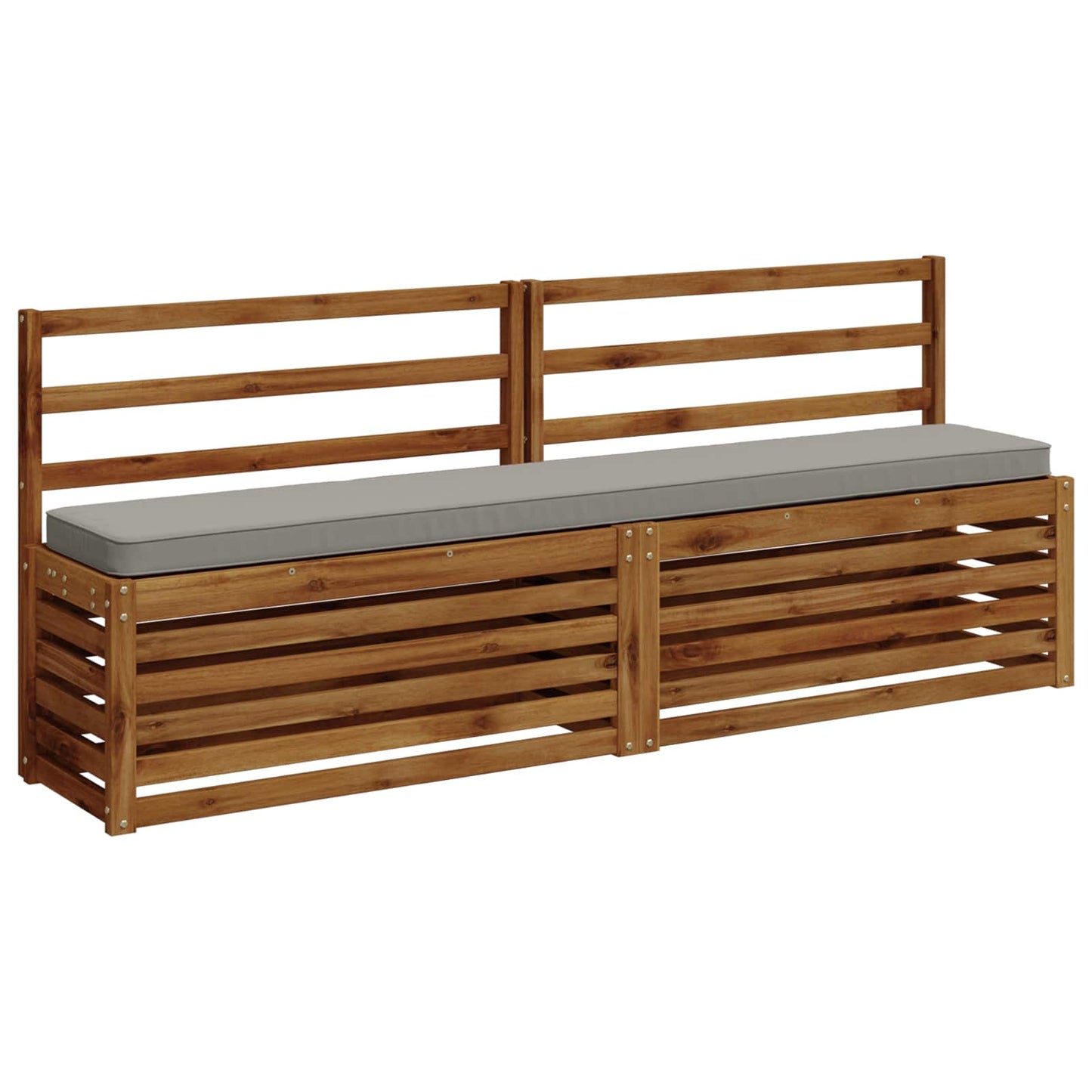 2-Piece Bench Cushions VUGHT 2 pcs 100% Polyester Grey