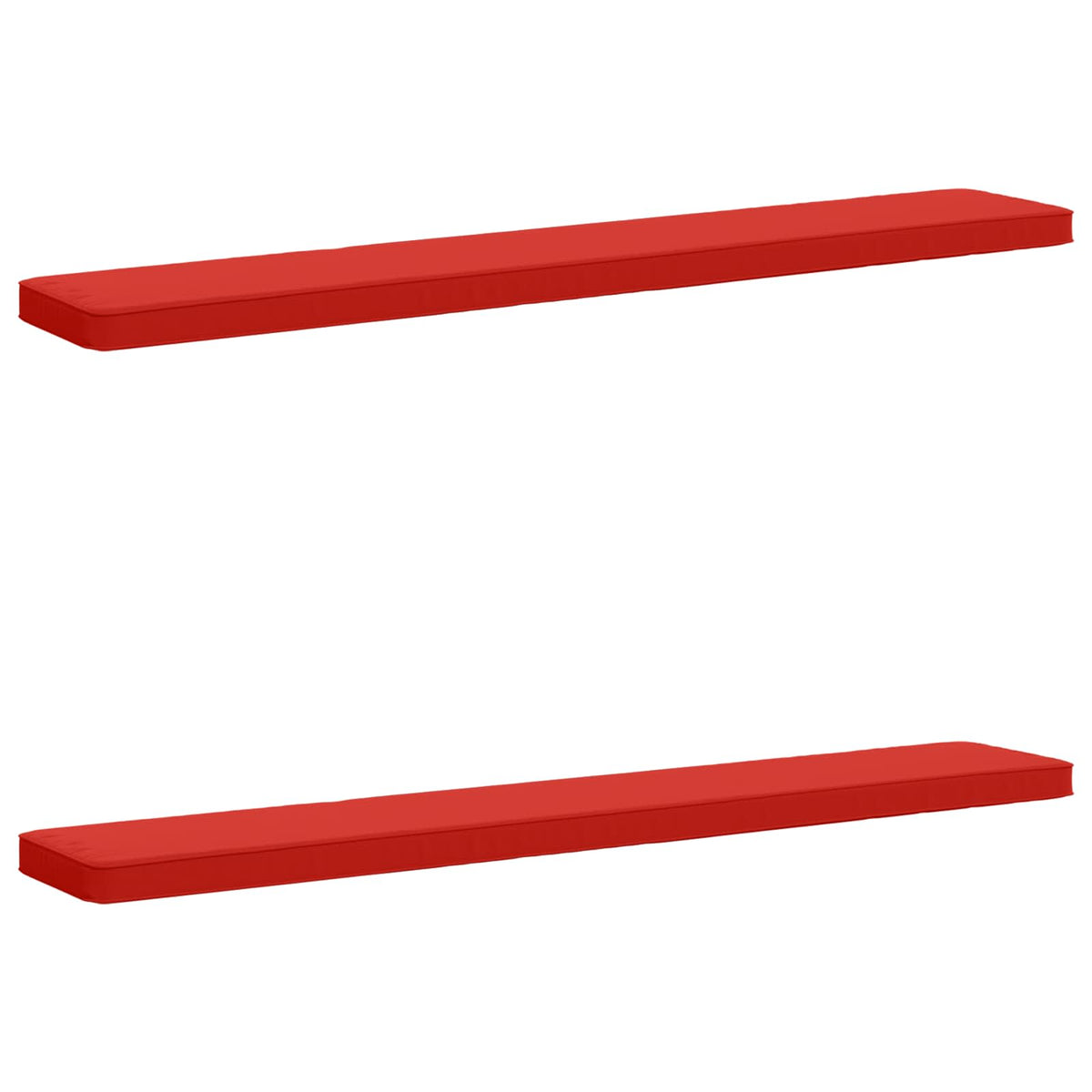 2-Piece Bench Cushions VUGHT 2 pcs 100% Polyester Red