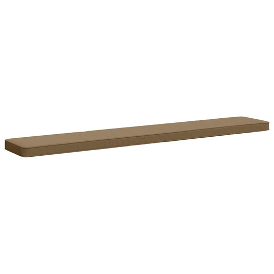1-Piece Bench Cushion VUGHT 100% Polyester Taupe