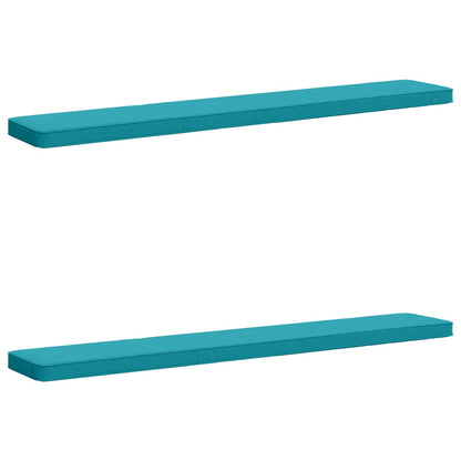 2-Piece Bench Cushions VUGHT 2 pcs 100% Polyester Turquoise