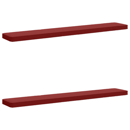 2-Piece Bench Cushions VUGHT 2 pcs 100% Polyester Wine Red
