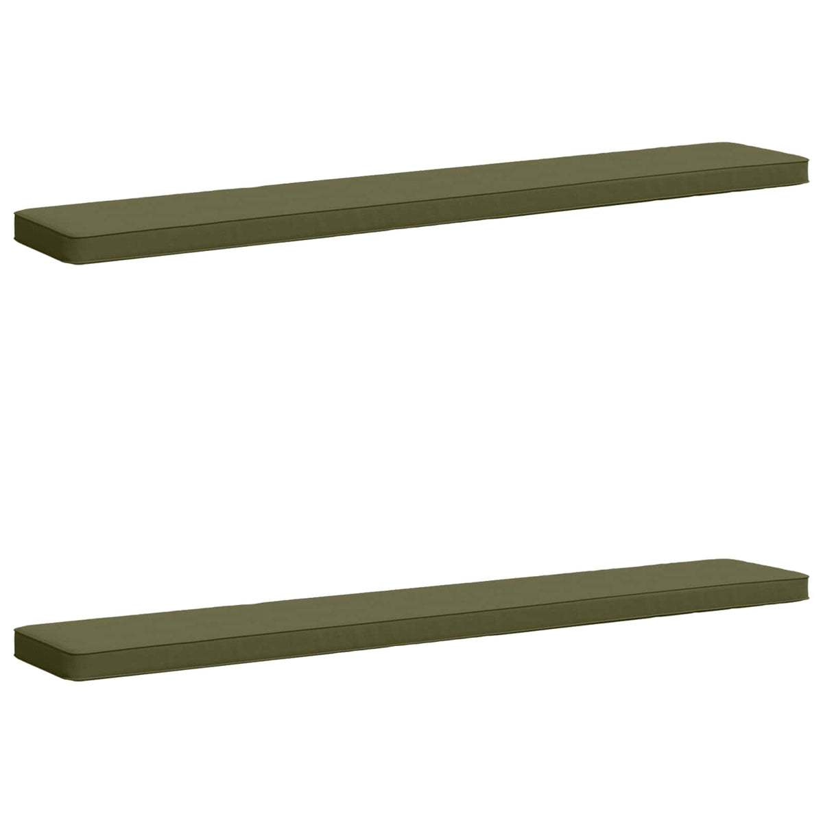2-Piece Bench Cushions VUGHT 2 pcs 100% Polyester Olive Green