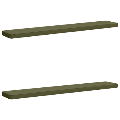 2-Piece Bench Cushions VUGHT 2 pcs 100% Polyester Olive Green