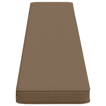 2-Piece Bench Cushions VUGHT 2 pcs 100% Polyester Taupe