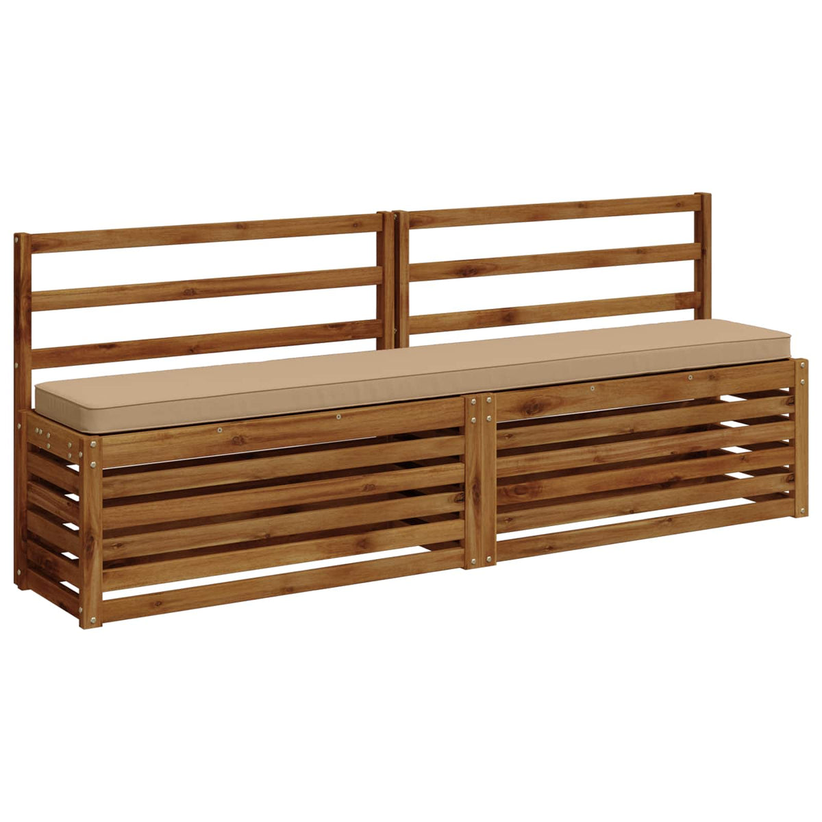 1-Piece Bench Cushion VUGHT 100% Polyester Sand 200 x 30 x 5 cm