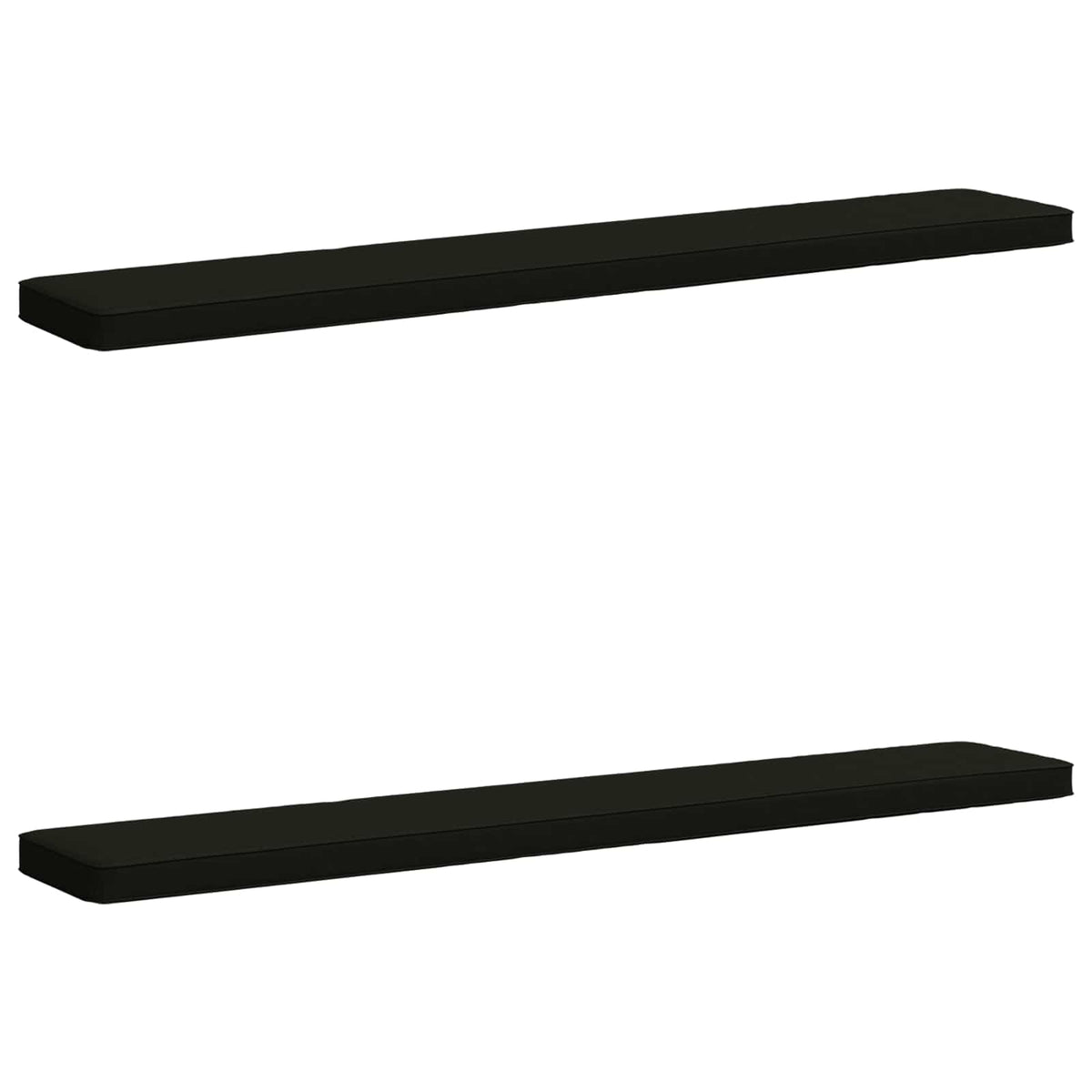 2-Piece Bench Cushions VUGHT 2 pcs 100% Polyester Black