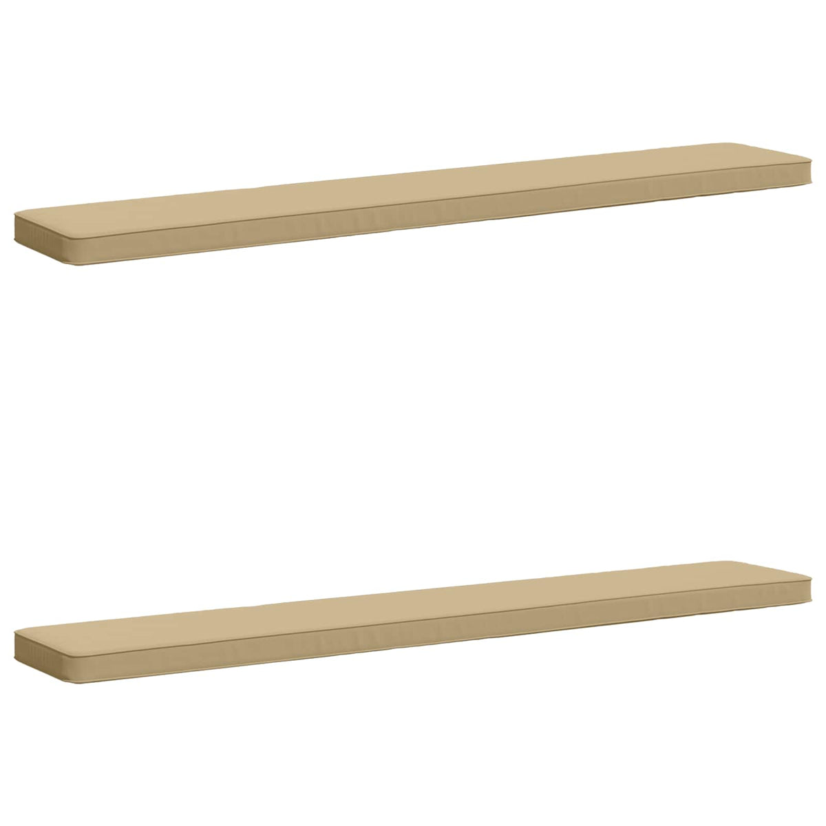 2-Piece Bench Cushions VUGHT 2 pcs 100% Polyester Beige