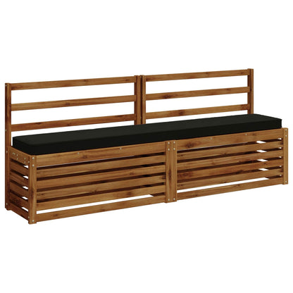1-Piece Bench Cushion VUGHT 100% Polyester Black