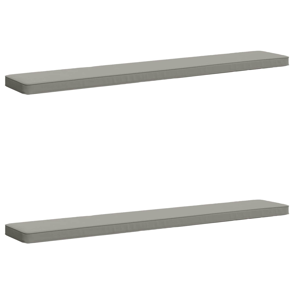 2-Piece Bench Cushions VUGHT 2 pcs 100% Polyester Grey