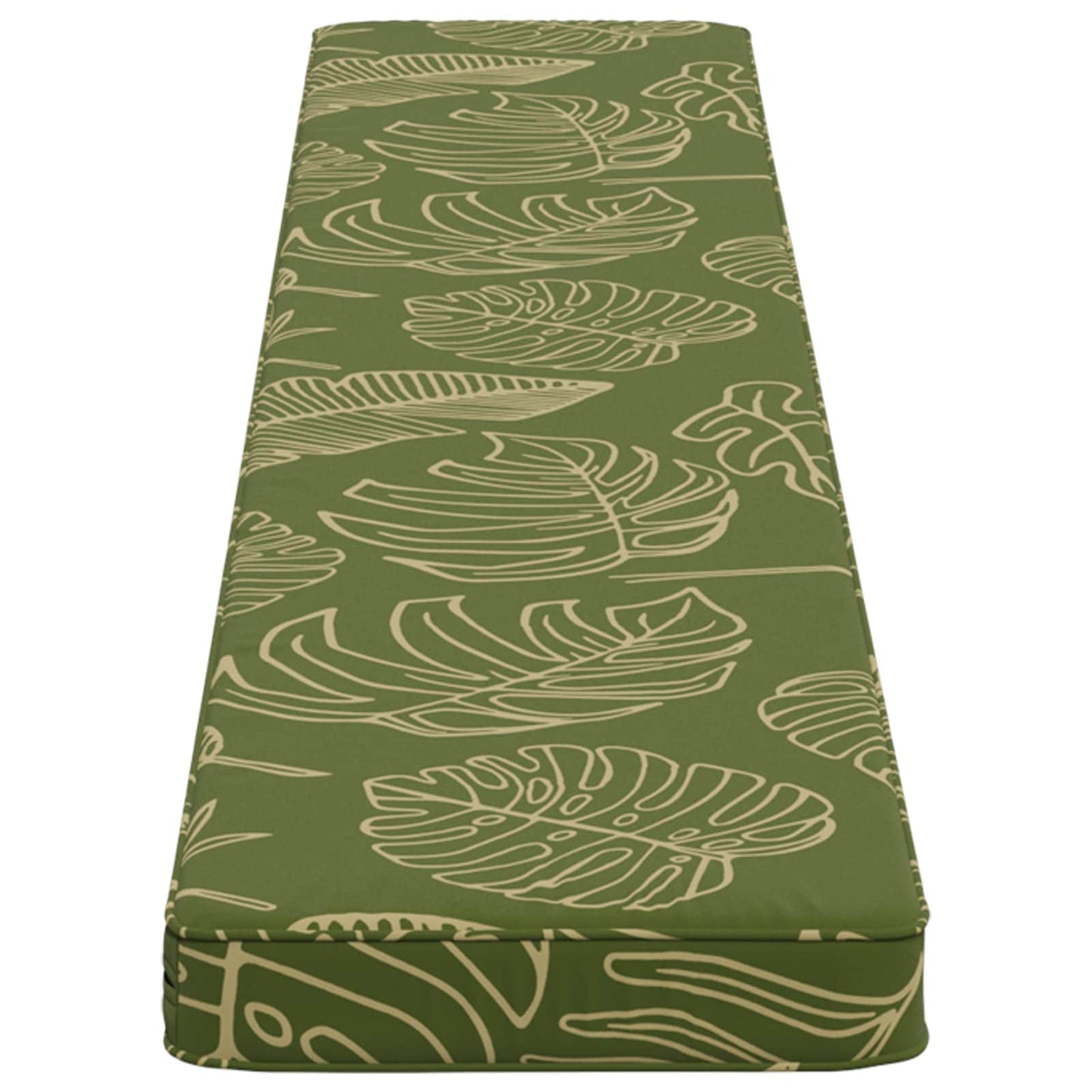 1-Piece Bench Cushion VUGHT 100% Polyester Leaf Design