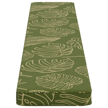 1-Piece Bench Cushion VUGHT 100% Polyester Leaf Design
