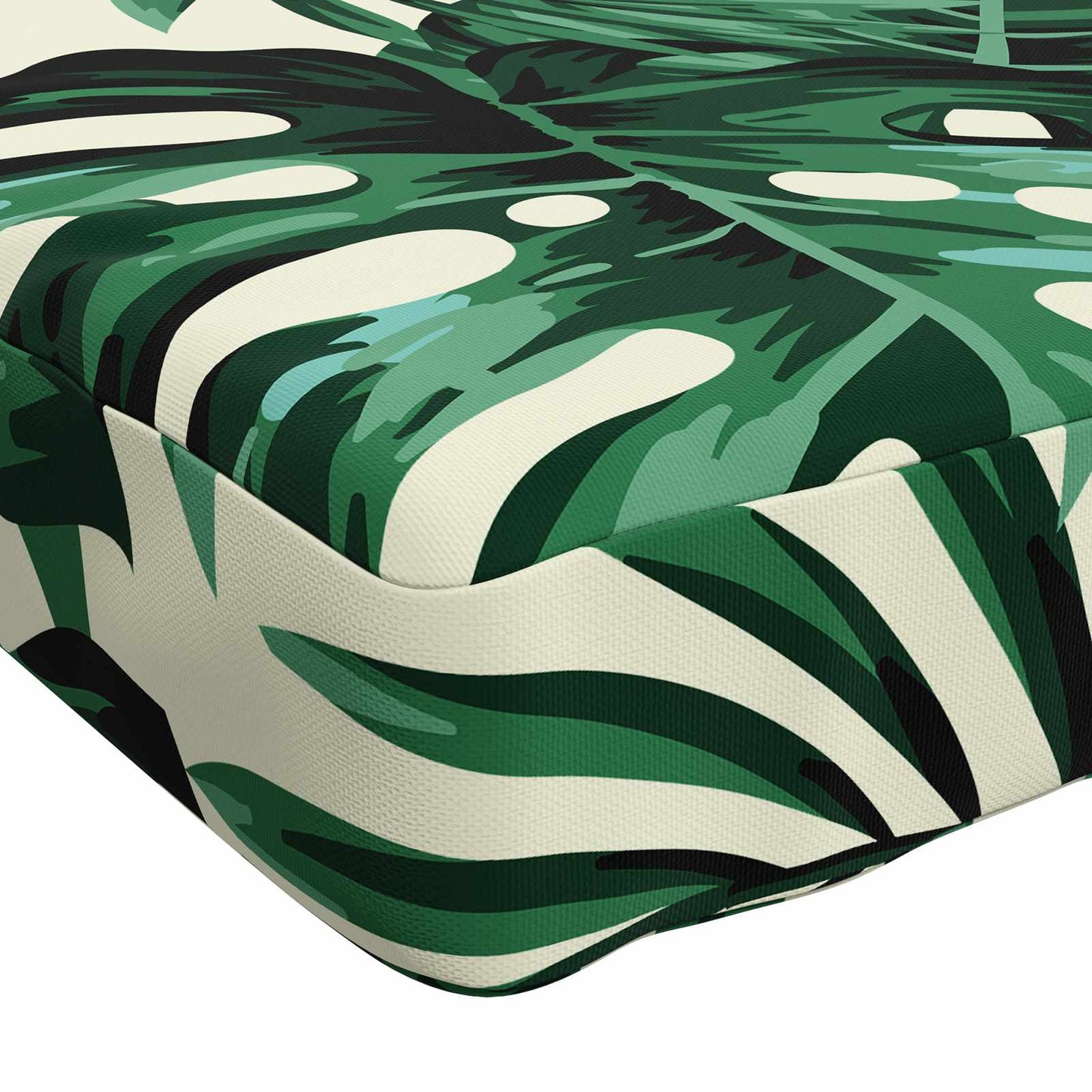 1-Piece Bench Cushion VUGHT 100% Polyester Leaf Pattern