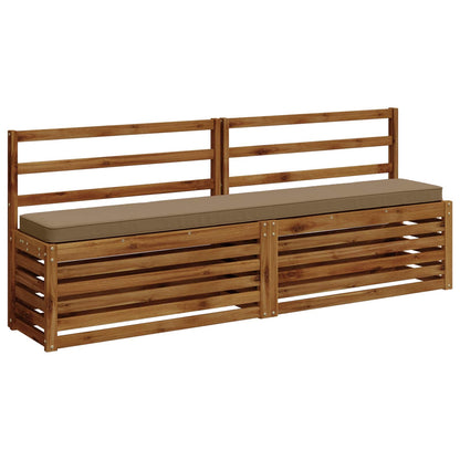 1-Piece Bench Cushion VUGHT 100% Polyester Taupe