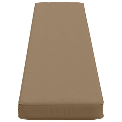 1-Piece Bench Cushion VUGHT 100% Polyester Taupe