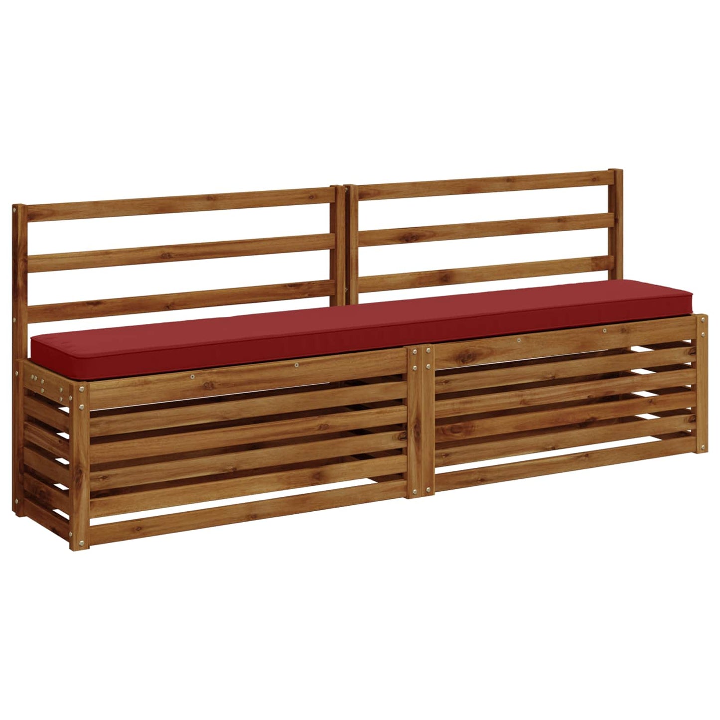 2-Piece Bench Cushions VUGHT 2 pcs 100% Polyester Wine Red