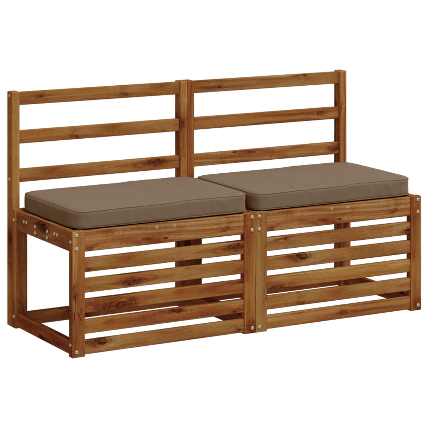 1-Piece Bench Cushion VUGHT 100% Polyester Taupe 60 x 40 x 5 cm