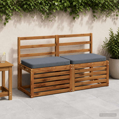 1-Piece Bench Cushion VUGHT 100% Polyester Blue 60 x 40 x 5 cm