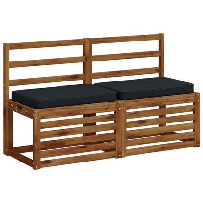 2-Piece Bench Cushions VUGHT 2 pcs 100% Polyester Dark Blue