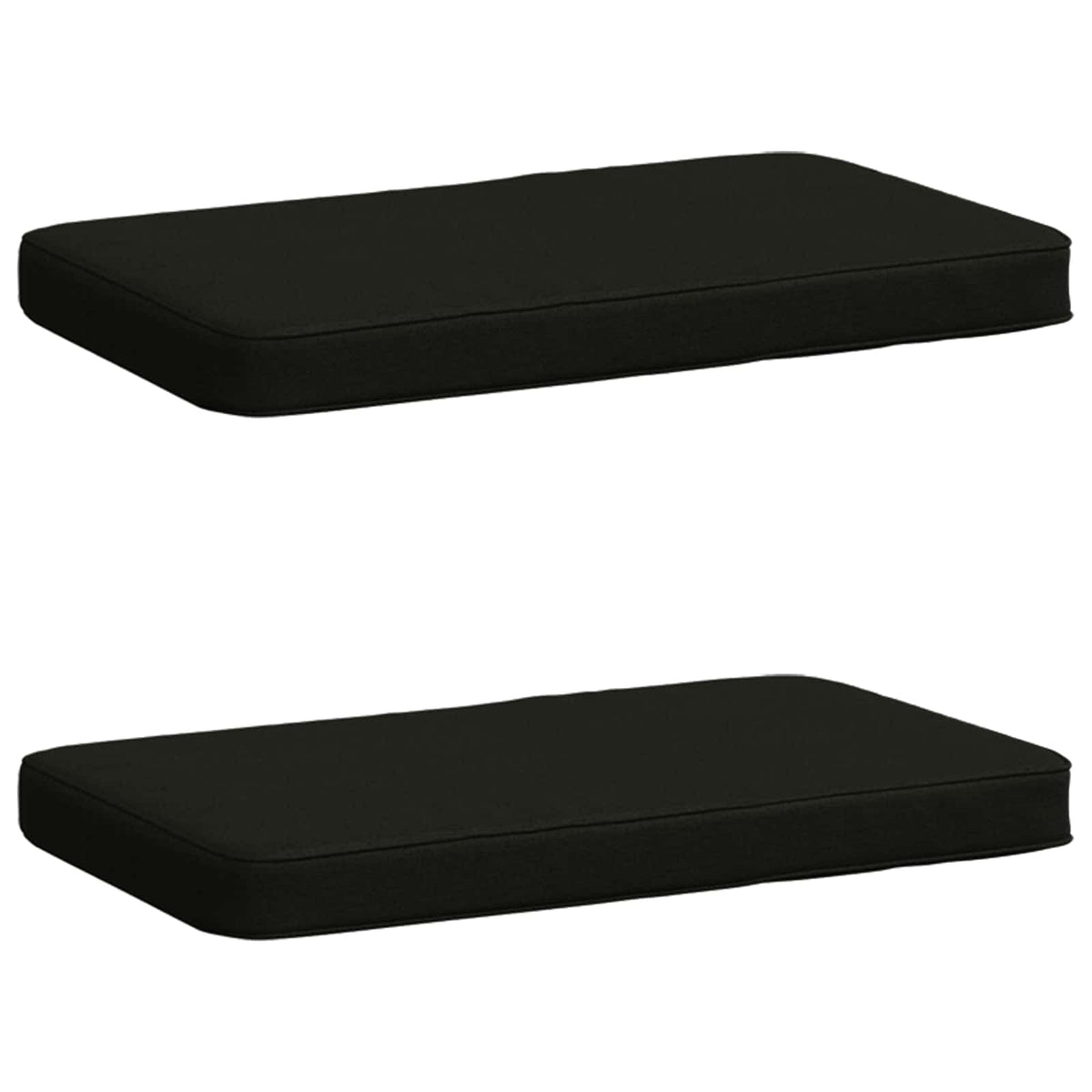 2-Piece Bench Cushions VUGHT 2 pcs 100% Polyester Black