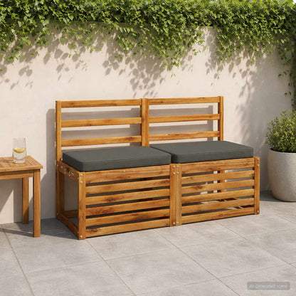1-Piece Bench Cushion VUGHT 100% Polyester Anthracite