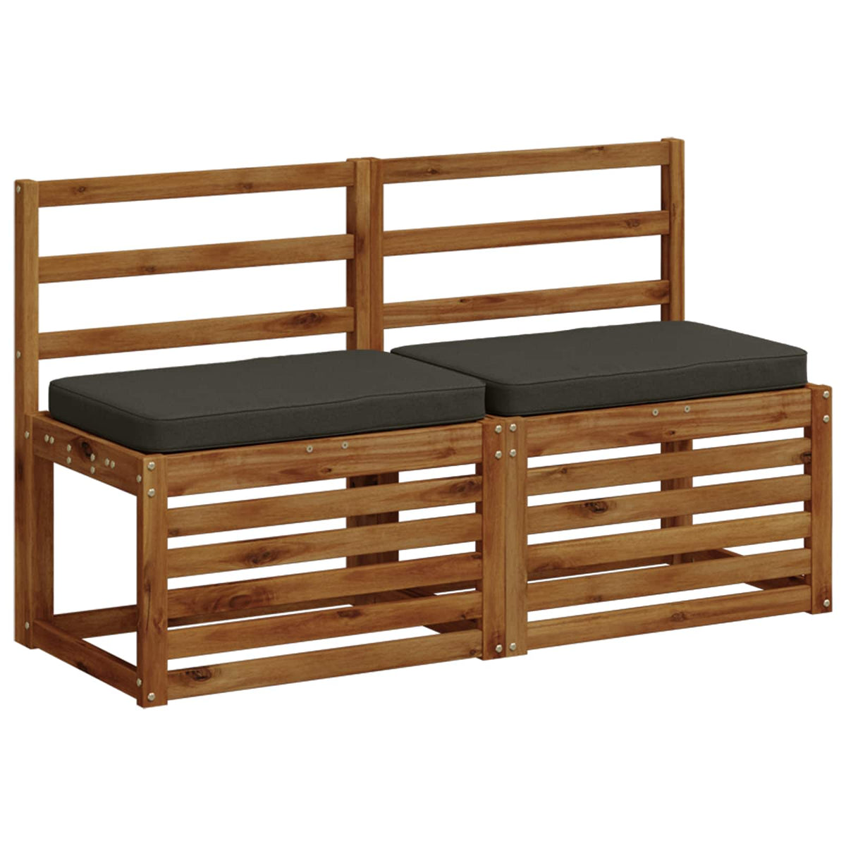 2-Piece Bench Cushions VUGHT 2 pcs 100% Polyester Anthracite