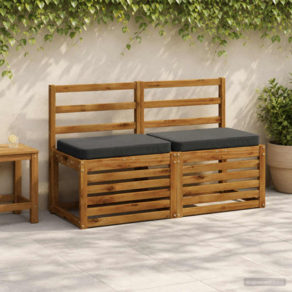 1-Piece Bench Cushion VUGHT 100% Polyester Anthracite